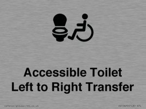 Accessible Toilet with Left to Right Transfer